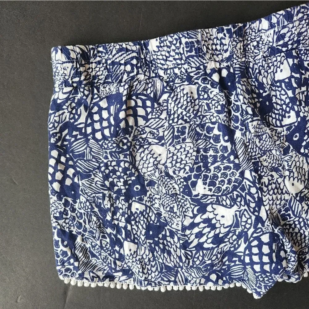 Lilly Pulitzer Blue Rayon Soft Shorts